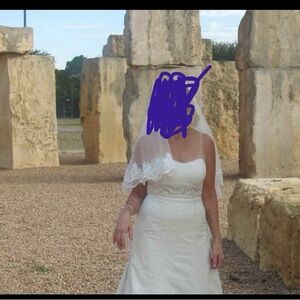 Wedding dress and Veil.